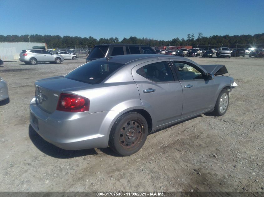 2013 DODGE AVENGER SE 1C3CDZAB7DN540626