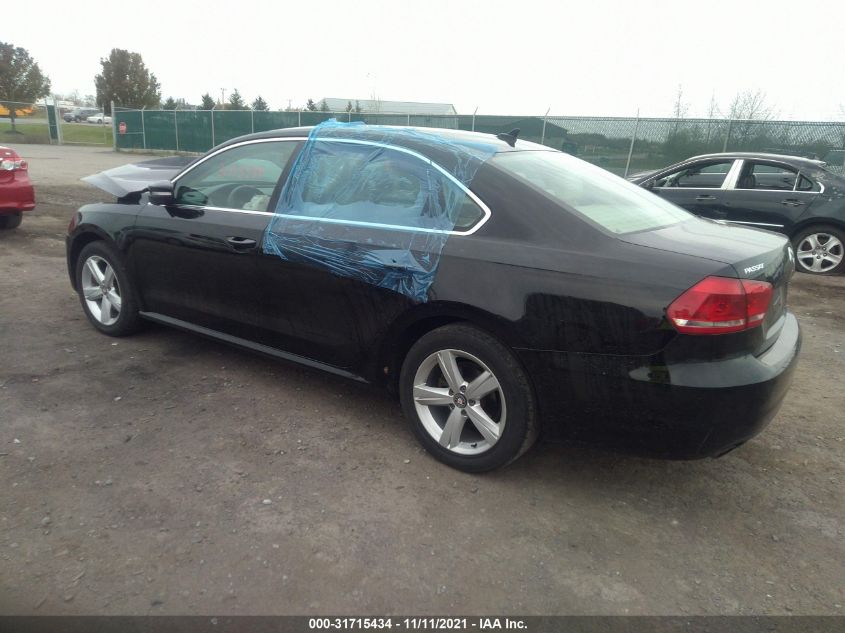 2013 VOLKSWAGEN PASSAT SE 1VWBP7A36DC002911
