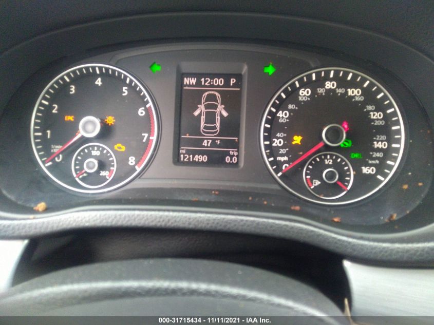2013 VOLKSWAGEN PASSAT SE 1VWBP7A36DC002911