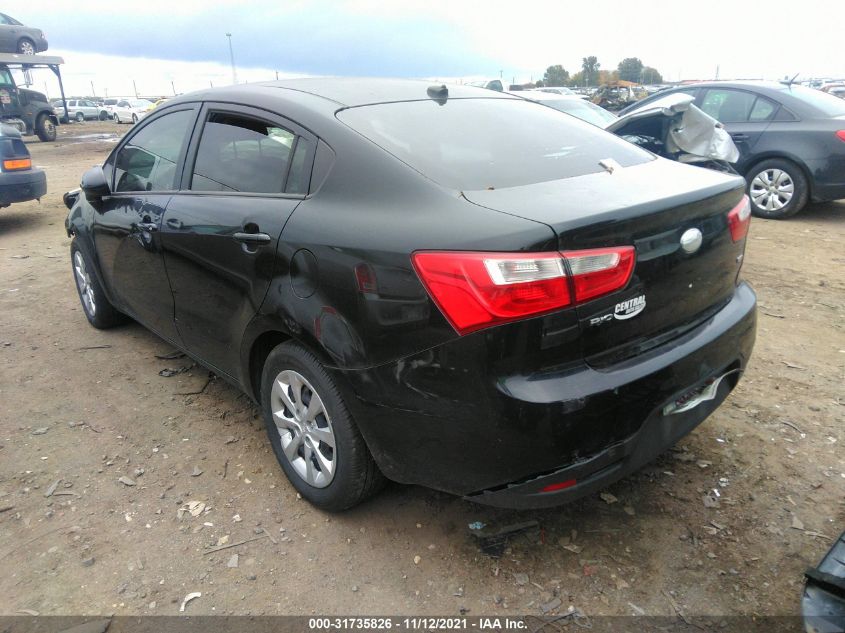 2014 KIA RIO LX KNADM4A3XE6399104