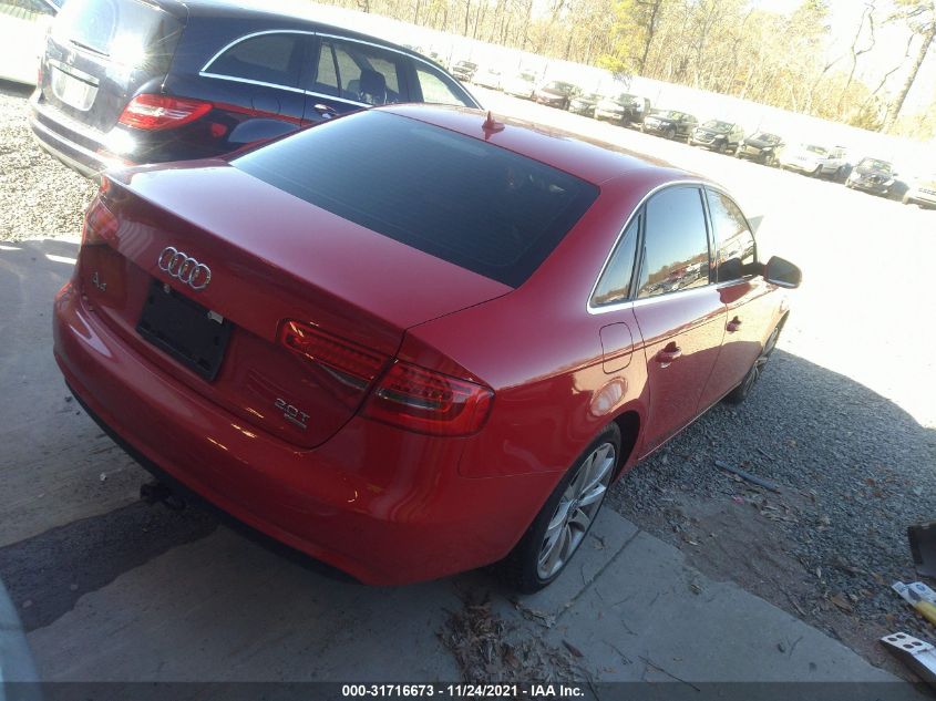 2013 AUDI A4 PREMIUM PLUS WAUFFAFL1DN028749