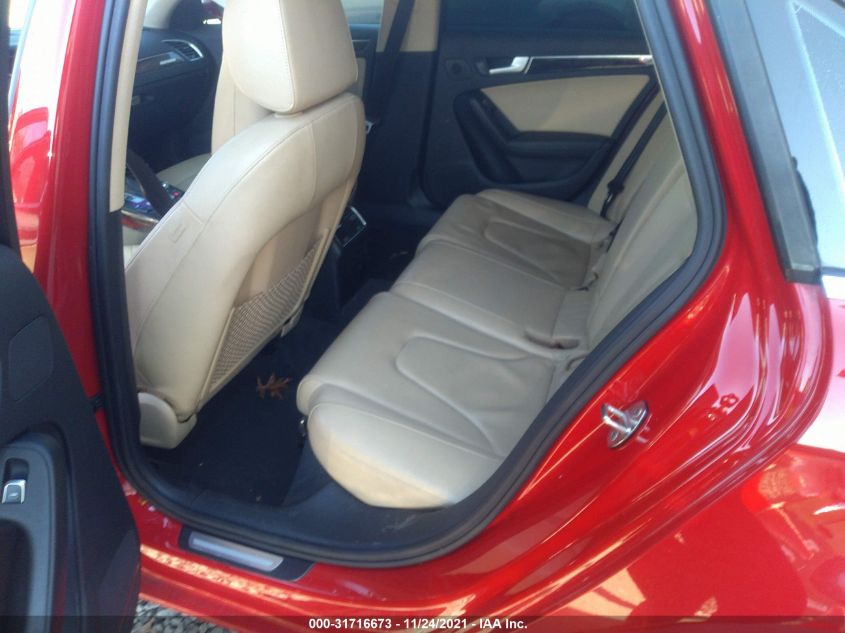 2013 AUDI A4 PREMIUM PLUS WAUFFAFL1DN028749