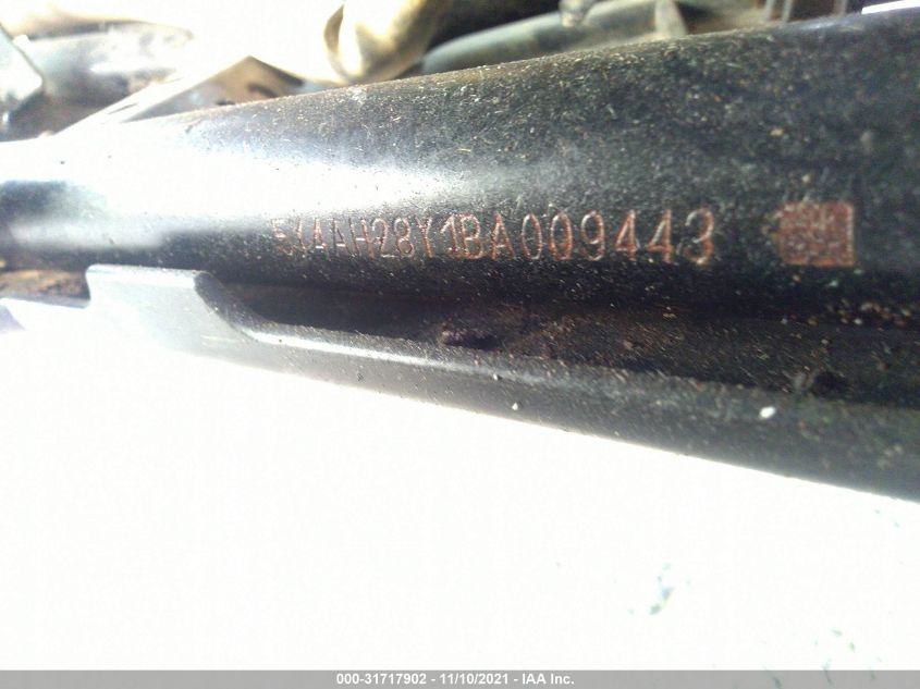 2011 YAMAHA YFM350 A 5Y4AH28Y1BA009443