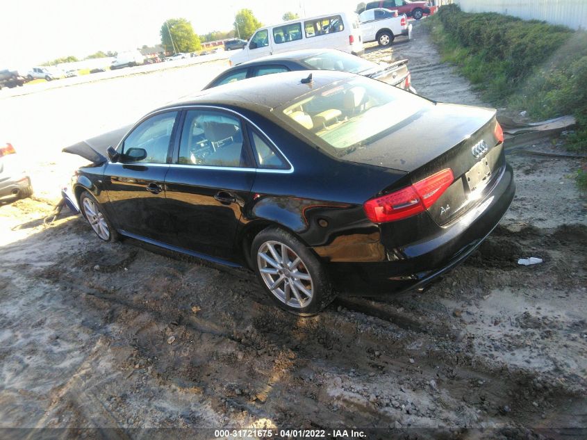 2015 AUDI A4 PREMIUM PLUS WAUEFAFL1FN017748