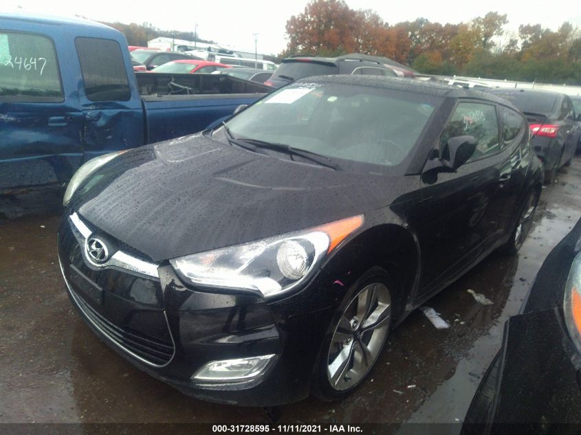 2013 HYUNDAI VELOSTER W/BLACK INT KMHTC6AD6DU164355