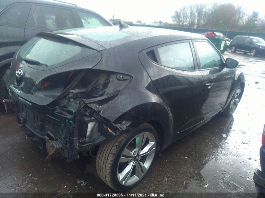 2013 HYUNDAI VELOSTER W/BLACK INT KMHTC6AD6DU164355