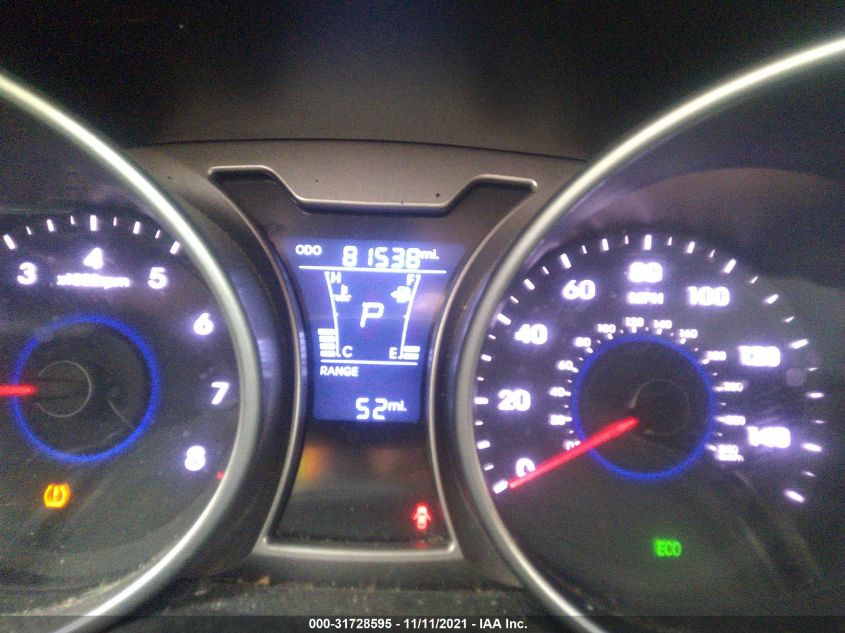 2013 HYUNDAI VELOSTER W/BLACK INT KMHTC6AD6DU164355