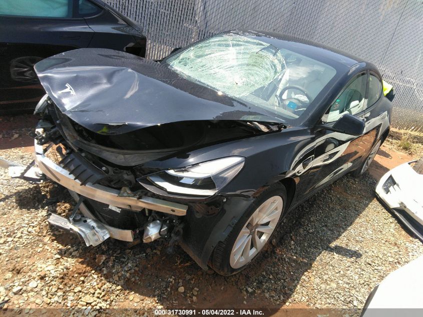 2021 TESLA MODEL 3 STANDARD RANGE PLUS 5YJ3E1EA8MF921850