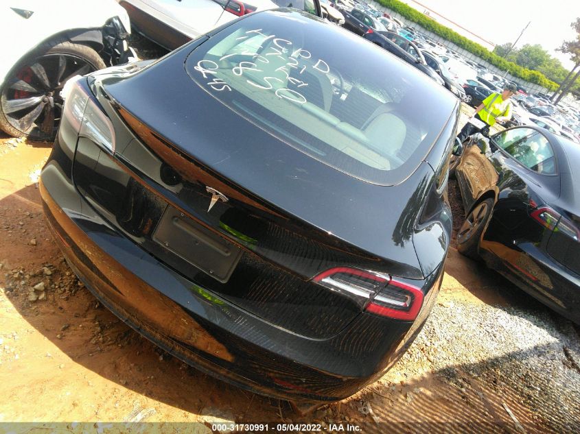 2021 TESLA MODEL 3 STANDARD RANGE PLUS 5YJ3E1EA8MF921850