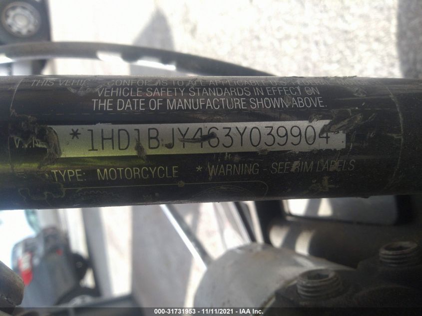 2003 HARLEY-DAVIDSON FLSTC ANNIVERSARY 1HD1BJY463Y039904