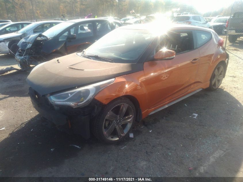 2014 HYUNDAI VELOSTER TURBO KMHTC6AE4EU201400