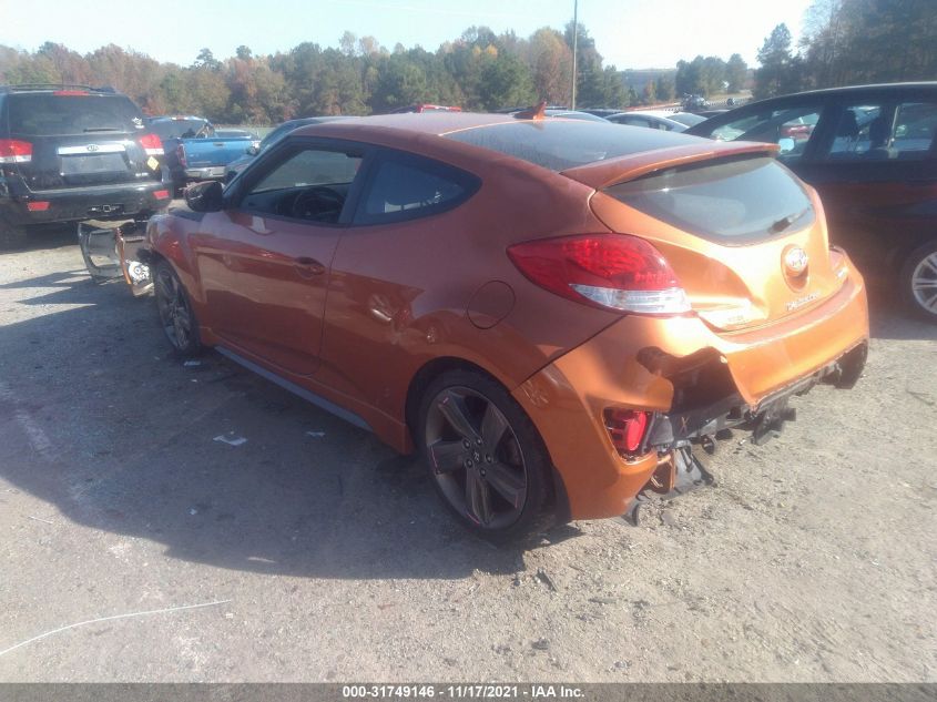 2014 HYUNDAI VELOSTER TURBO KMHTC6AE4EU201400