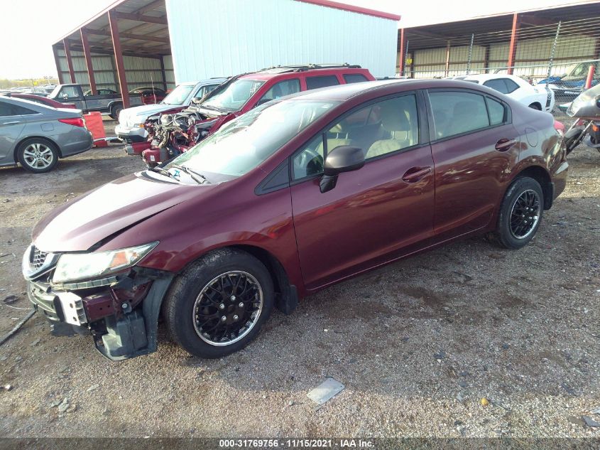 2013 HONDA CIVIC SDN LX 19XFB2F55DE016677