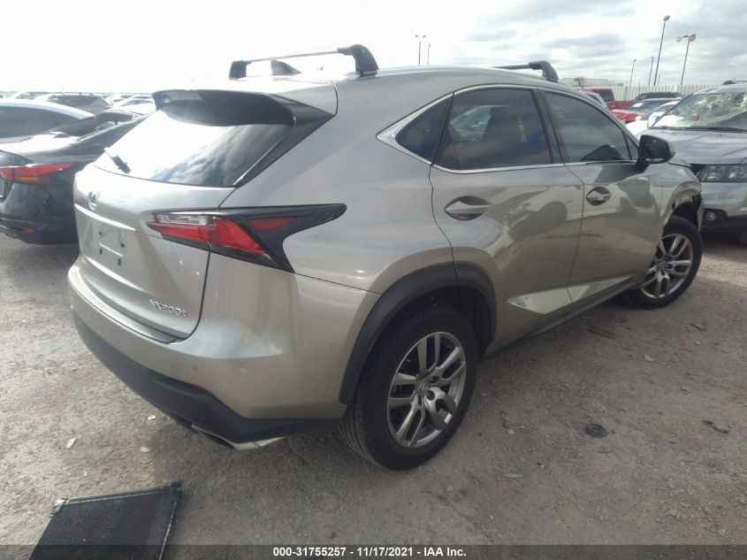 2016 LEXUS NX 200T JTJYARBZ4G2028802