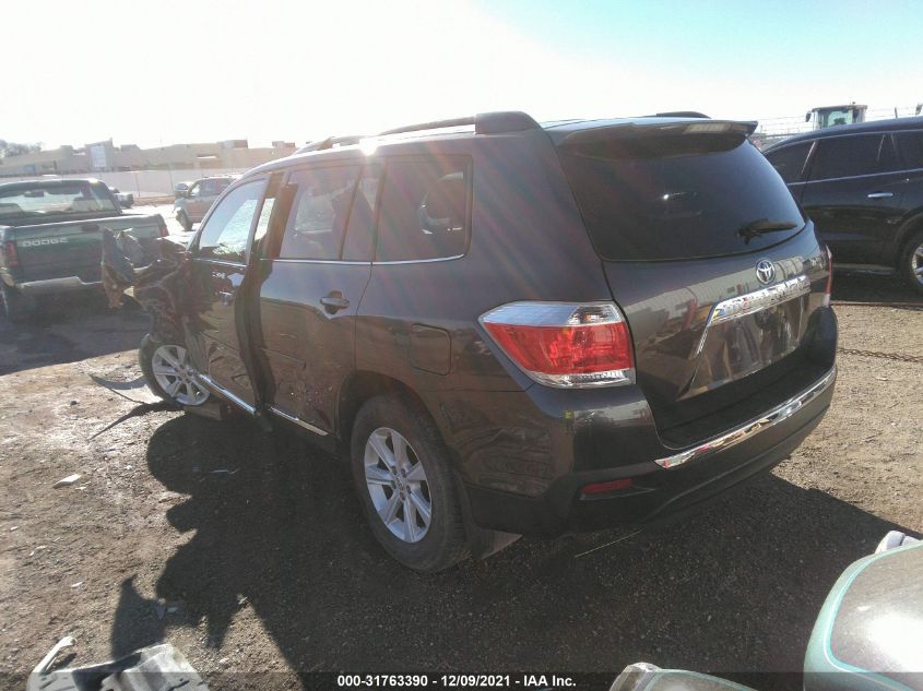 2013 TOYOTA HIGHLANDER 5TDZK3EH0DS091128