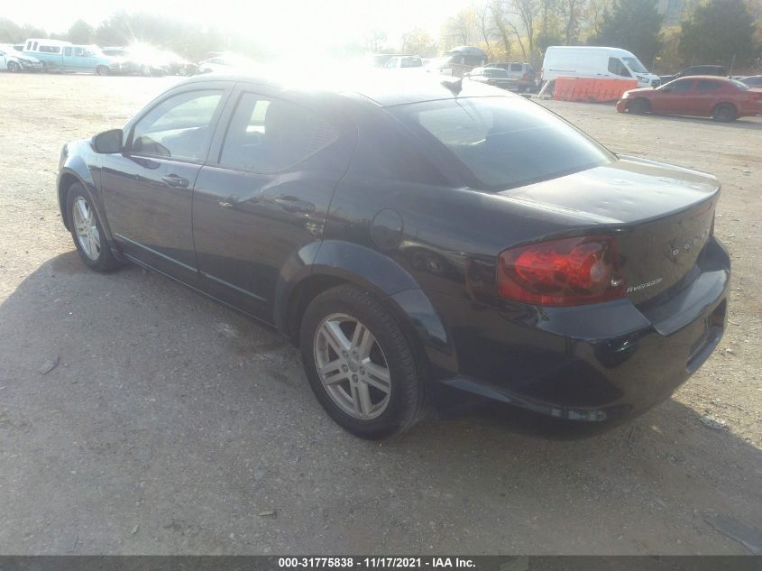 2013 DODGE AVENGER SXT 1C3CDZCG9DN663417