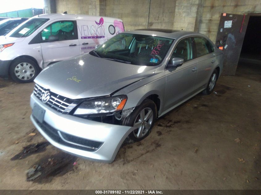 2013 VOLKSWAGEN PASSAT TDI SE W/SUNROOF 1VWBN7A3XDC108705
