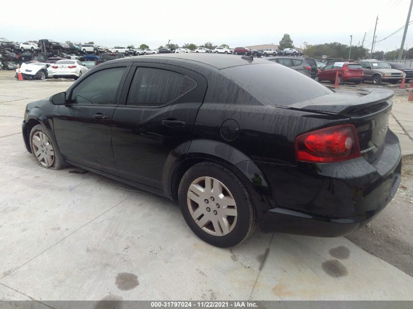 2014 DODGE AVENGER SE 1C3CDZAB5EN126830