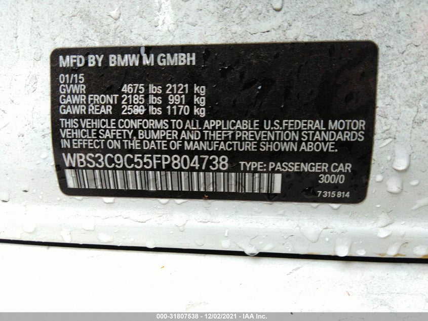 BMW M3 2015