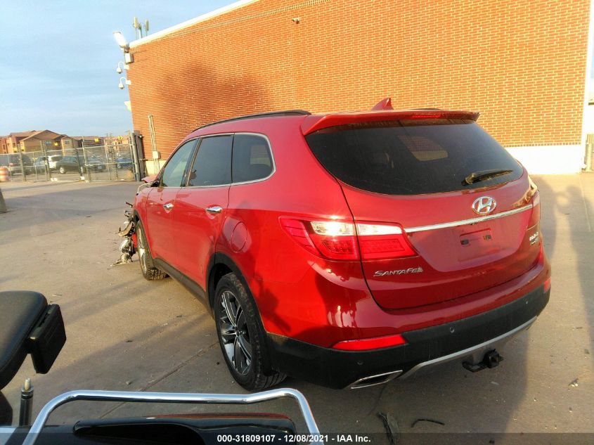 2016 HYUNDAI SANTA FE LIMITED KM8SRDHF0GU132981