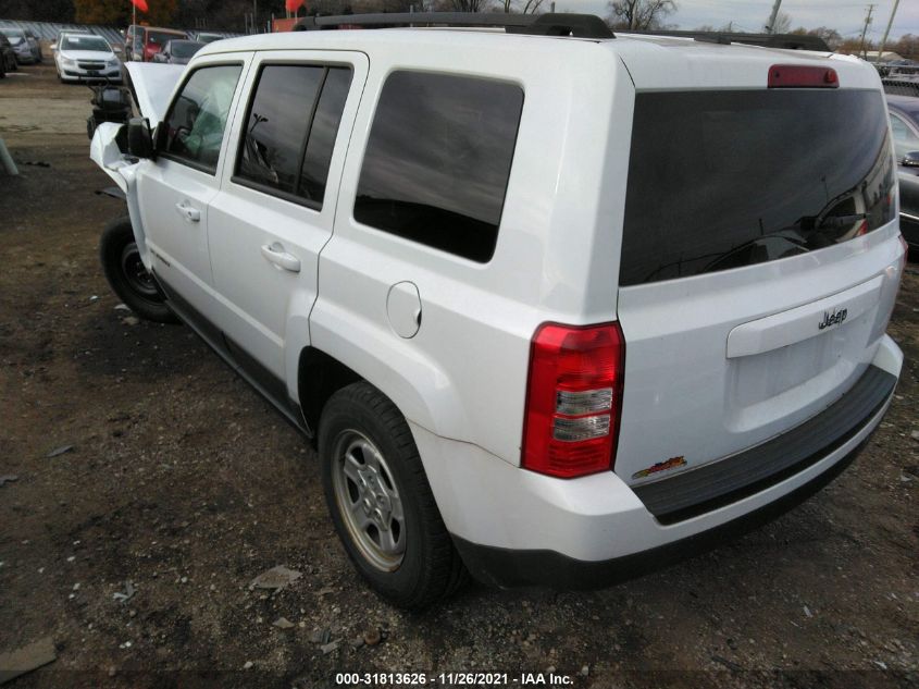 2016 JEEP PATRIOT SPORT 1C4NJPBA8GD747222