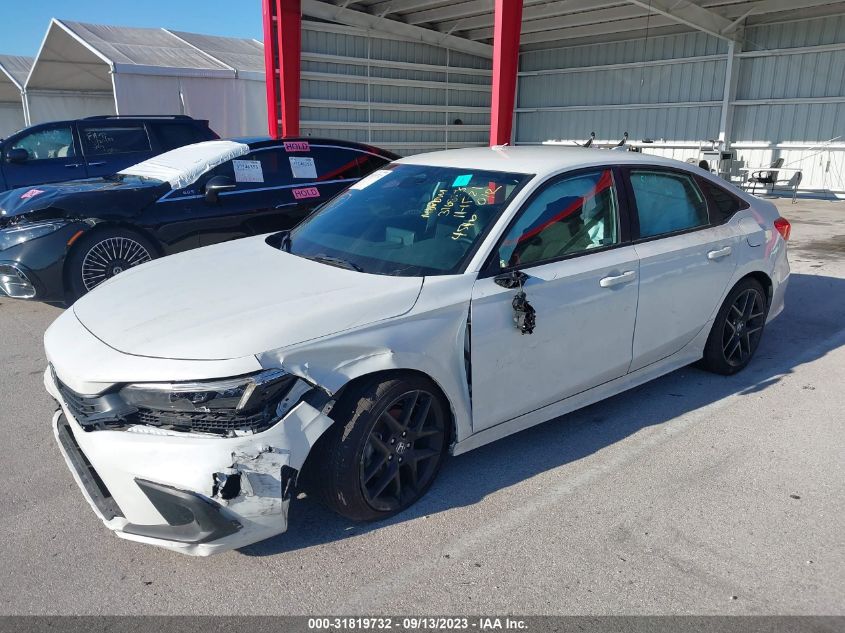 VIN 2HGFE2F50NH504546 2022 HONDA CIVIC SEDAN SPORT
