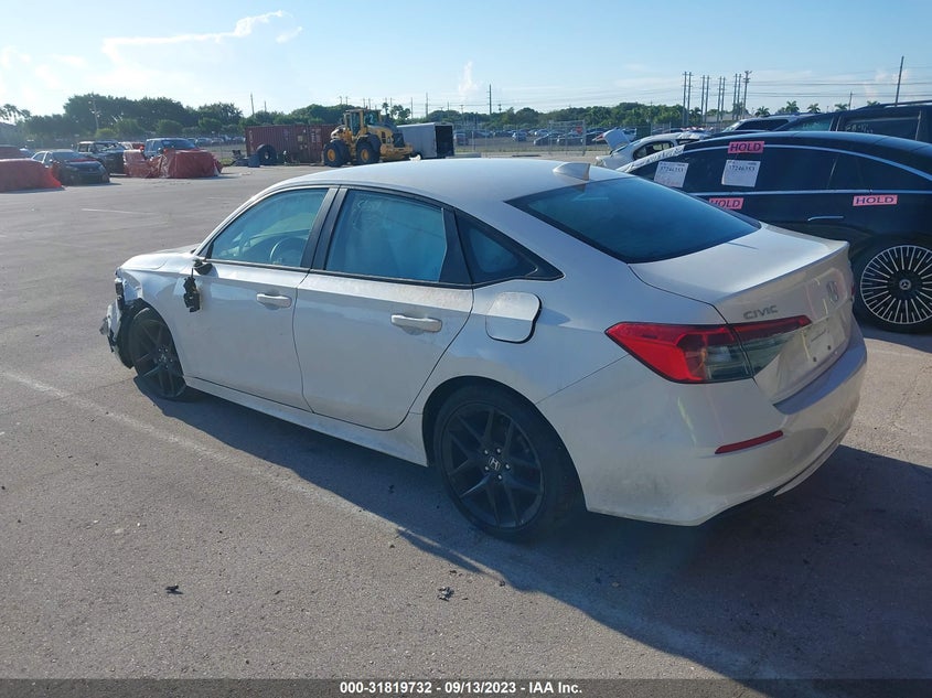 VIN 2HGFE2F50NH504546 2022 HONDA CIVIC SEDAN SPORT