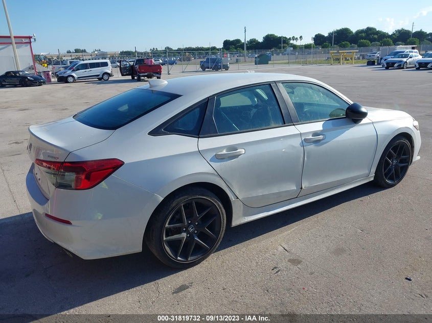 VIN 2HGFE2F50NH504546 2022 HONDA CIVIC SEDAN SPORT