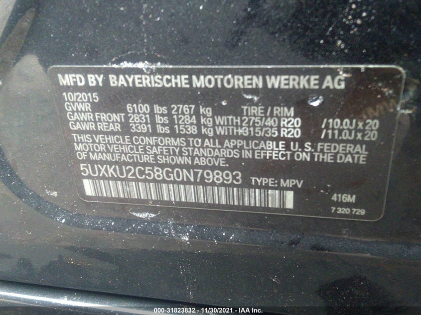BMW X6 2016