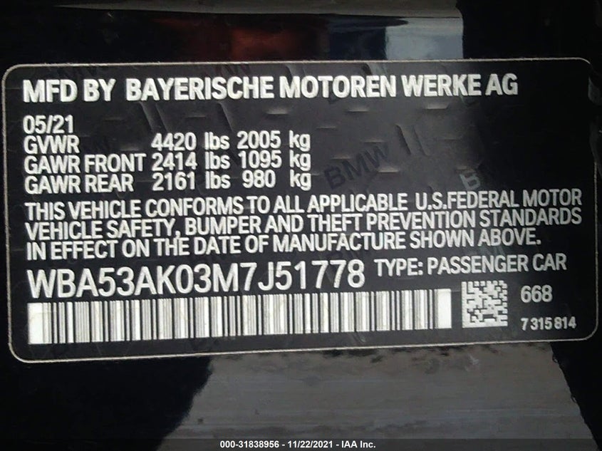 BMW 2 series 2021