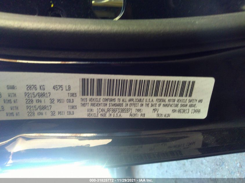 2015 JEEP PATRIOT HIGH ALTITUDE EDITION 1C4NJRFB6FD385971