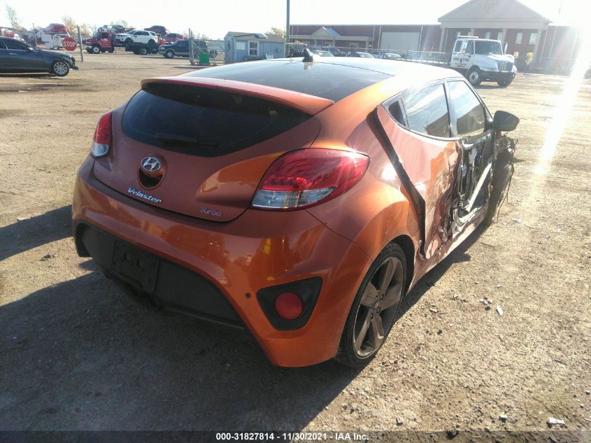 2013 HYUNDAI VELOSTER TURBO W/BLACK INT KMHTC6AE3DU180439