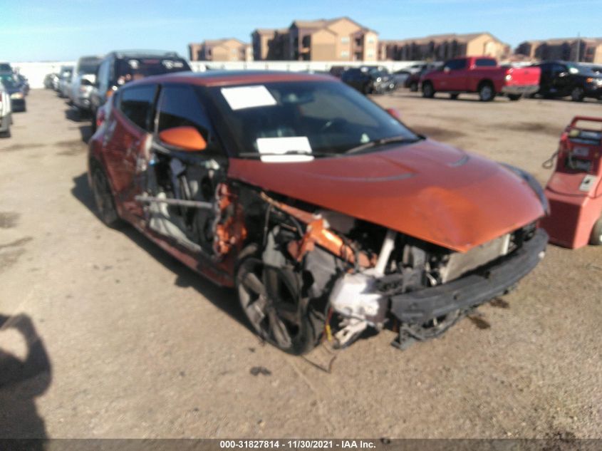 2013 HYUNDAI VELOSTER TURBO W/BLACK INT KMHTC6AE3DU180439