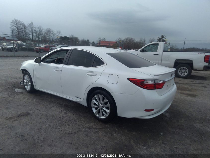 2013 LEXUS ES 300H HYBRID JTHBW1GG9D2013998