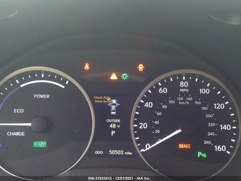 2013 LEXUS ES 300H HYBRID JTHBW1GG9D2013998