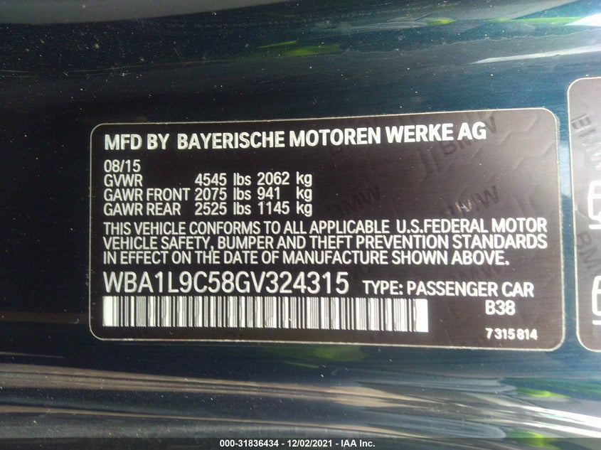 BMW 2 series 2016
