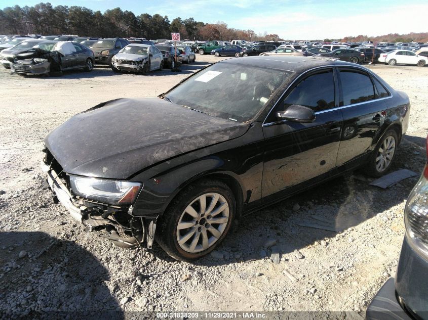 2013 AUDI A4 PREMIUM WAUAFAFL2DA166429
