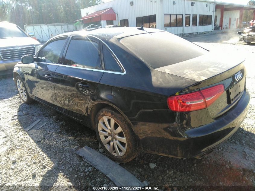 2013 AUDI A4 PREMIUM WAUAFAFL2DA166429