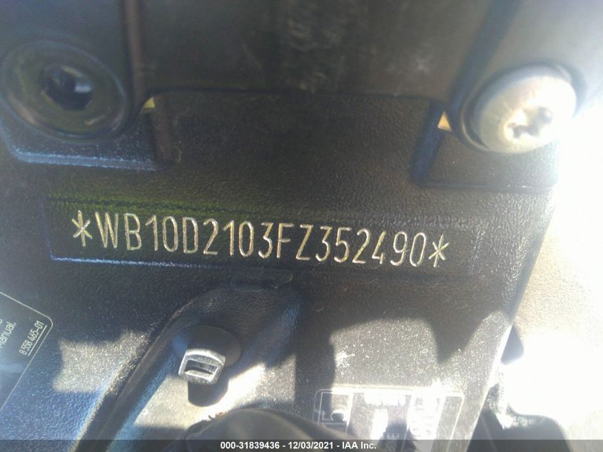 2015 BMW S 1000 RR WB10D2103FZ352490