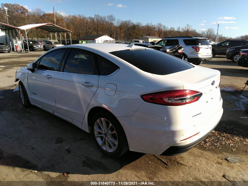 2019 FORD FUSION HYBRID SE 3FA6P0LU9KR225319