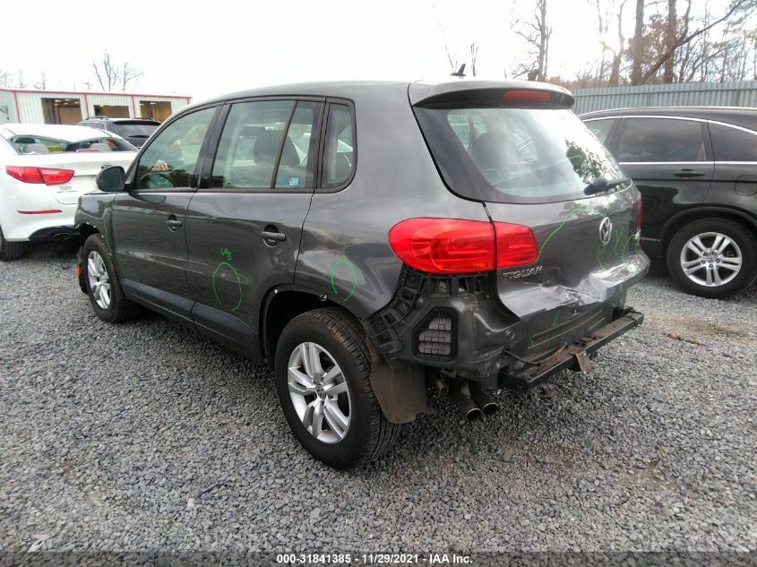 2013 VOLKSWAGEN TIGUAN S WVGBV3AX4DW595456