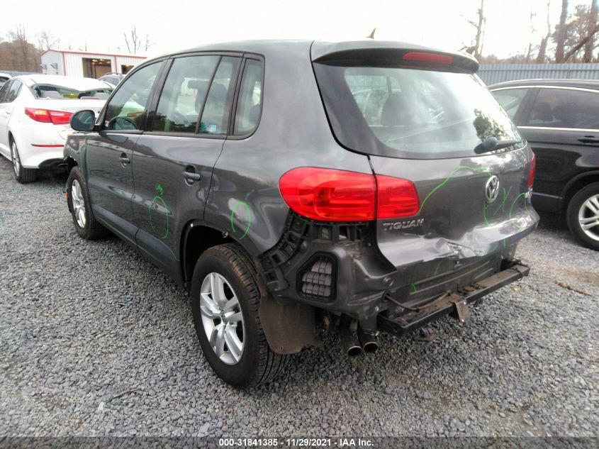 2013 VOLKSWAGEN TIGUAN S WVGBV3AX4DW595456