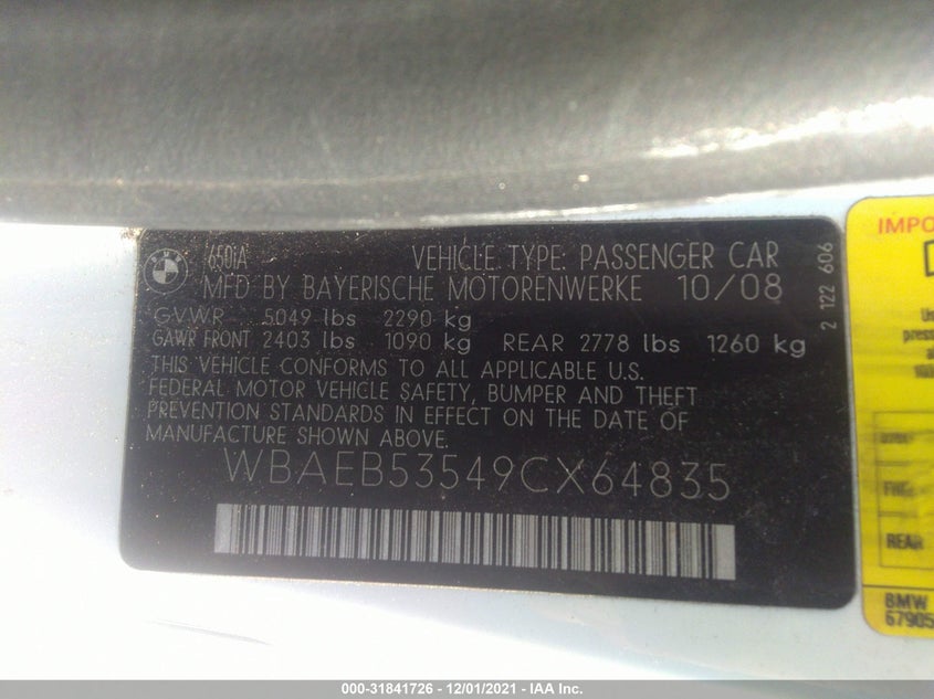 BMW 6 series 2009