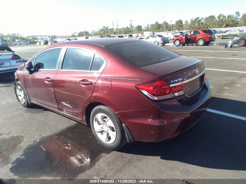 2013 HONDA CIVIC SDN LX 2HGFB2F50DH601026