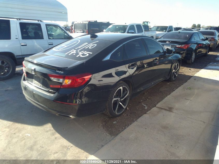 2020 HONDA ACCORD SEDAN SPORT 1HGCV1F32LA044748