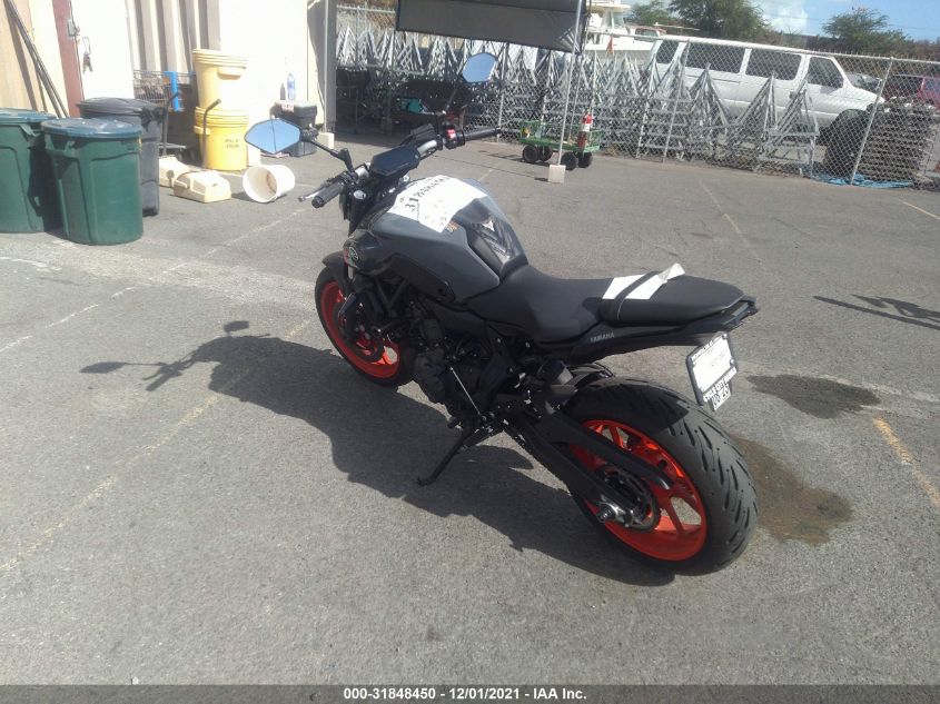 2021 YAMAHA MT07 JYARM32E1MA001059