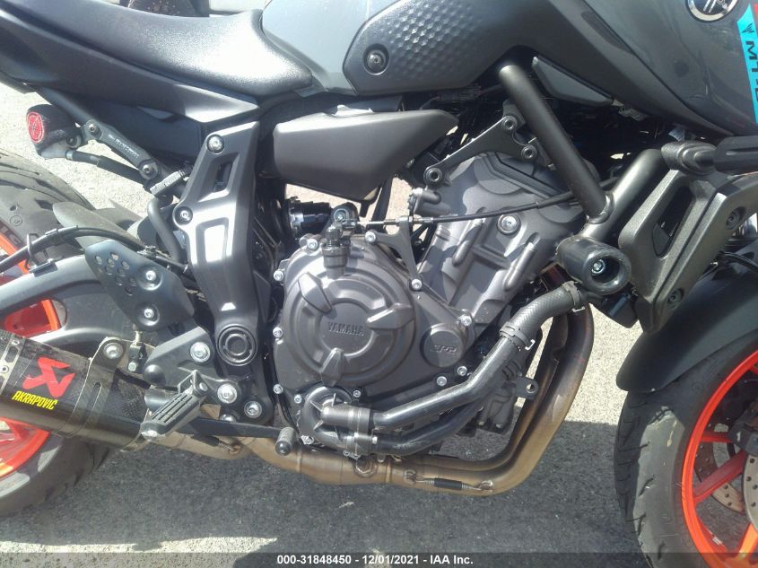 2021 YAMAHA MT07 JYARM32E1MA001059