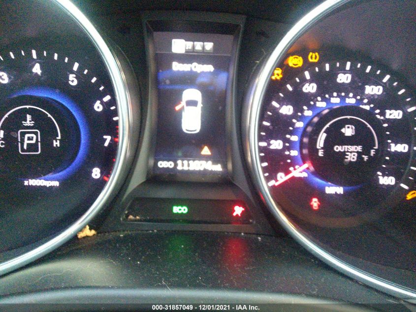 2014 HYUNDAI SANTA FE GLS KM8SN4HFXEU046411