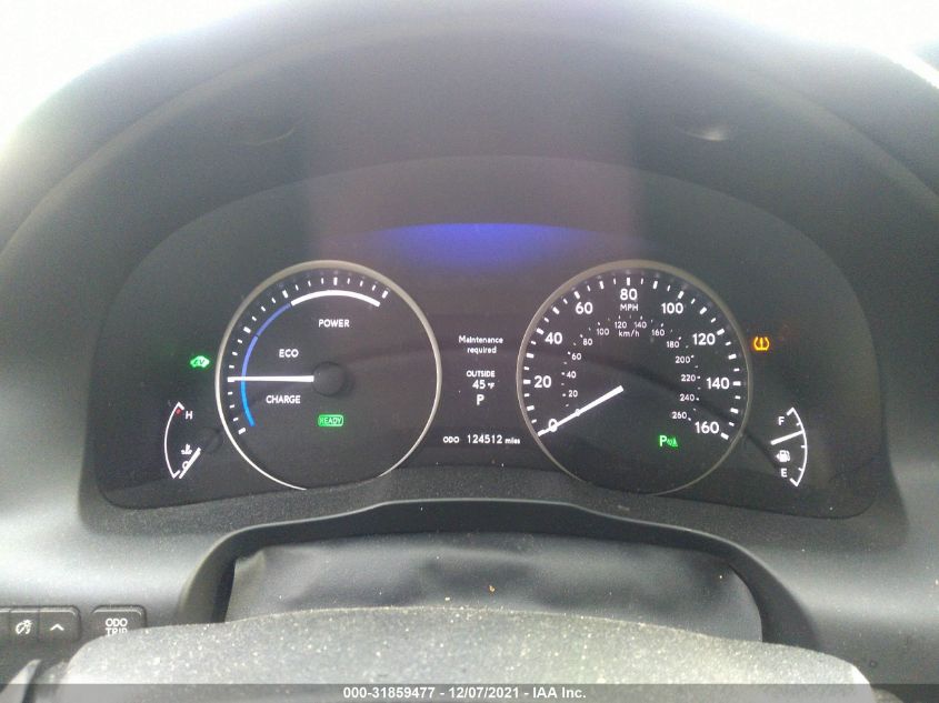 2013 LEXUS ES 300H HYBRID JTHBW1GG5D2030359