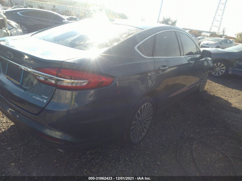 2018 FORD FUSION HYBRID SE 3FA6P0LU4JR179378
